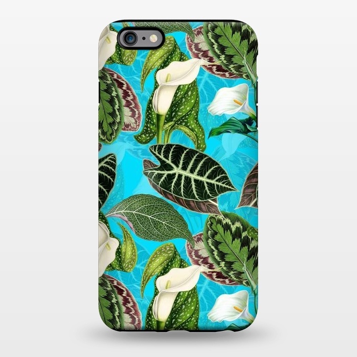 iPhone 6/6s plus StrongFit Fresh tropical Flowers and Leaves Pattern by  Utart
