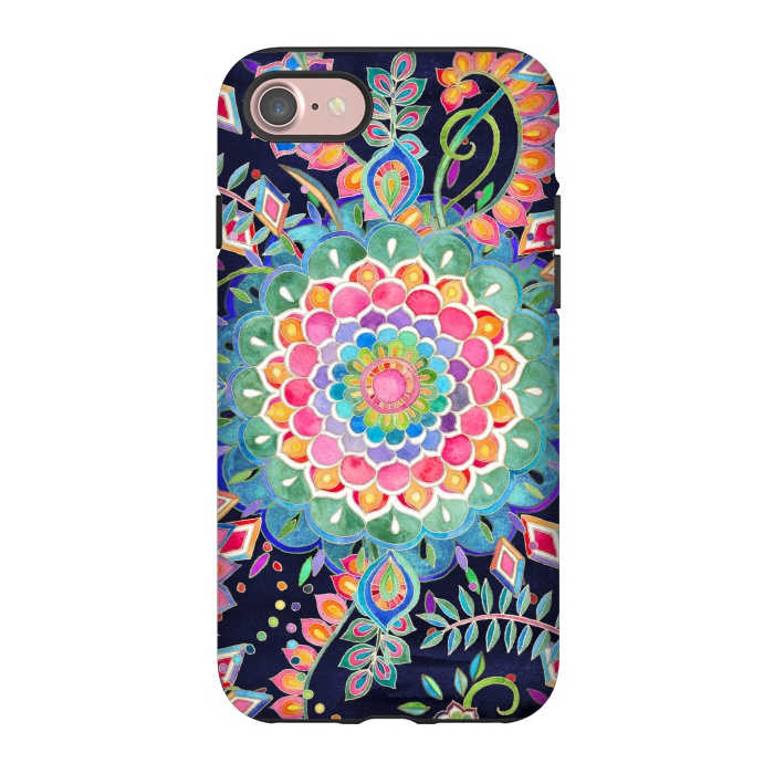 iPhone 7 StrongFit Color Celebration Mandala by Micklyn Le Feuvre