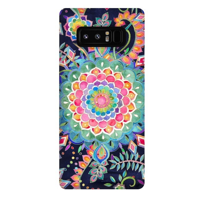 Galaxy Note 8 StrongFit Color Celebration Mandala by Micklyn Le Feuvre