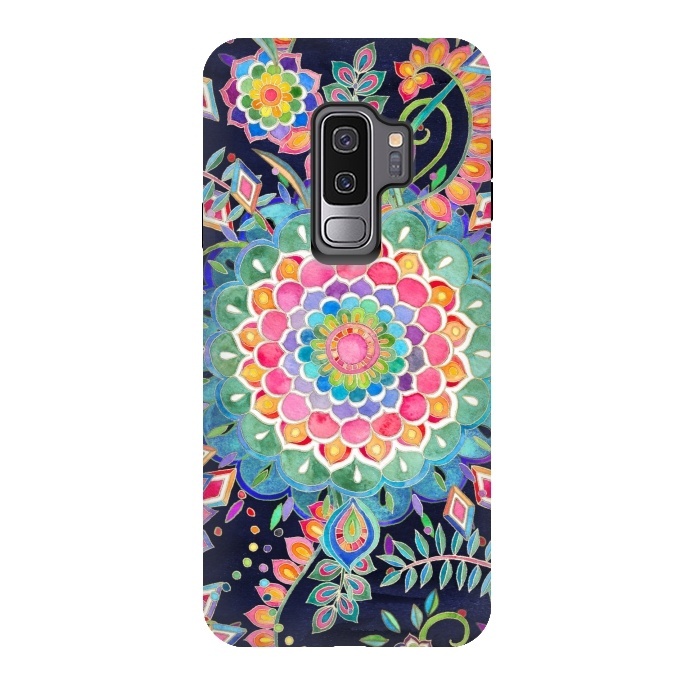 Galaxy S9 plus StrongFit Color Celebration Mandala by Micklyn Le Feuvre