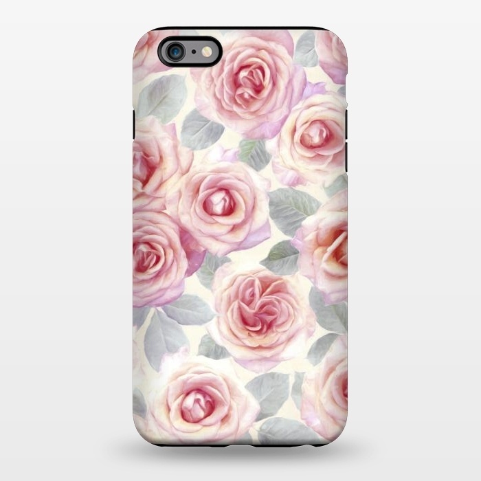 iPhone 6/6s plus StrongFit Painted Pink and Mauve Roses by Micklyn Le Feuvre