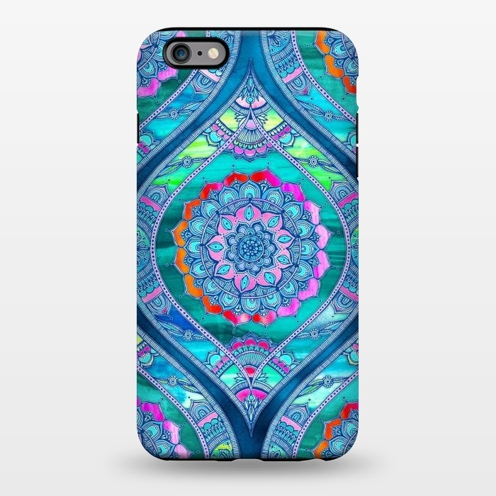 iPhone 6/6s plus StrongFit Radiant Boho Color Play Mandala by Micklyn Le Feuvre