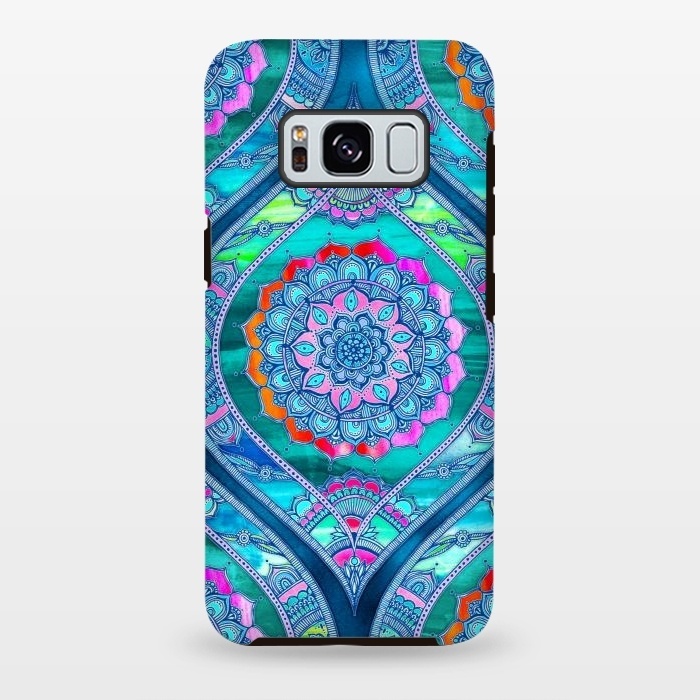 Galaxy S8 plus StrongFit Radiant Boho Color Play Mandala by Micklyn Le Feuvre