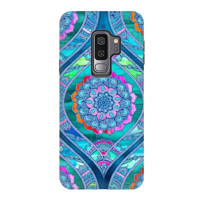 Galaxy S9 plus StrongFit Radiant Boho Color Play Mandala by Micklyn Le Feuvre