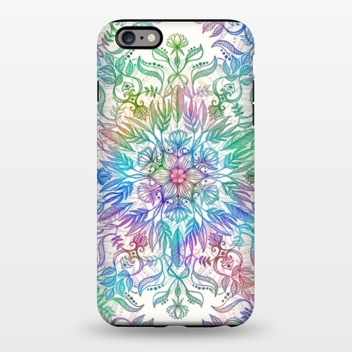 iPhone 6/6s plus StrongFit Nature Mandala in Rainbow Hues by Micklyn Le Feuvre