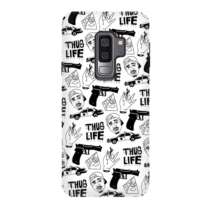 Galaxy S9 plus StrongFit Thug Life by Nick Cocozza