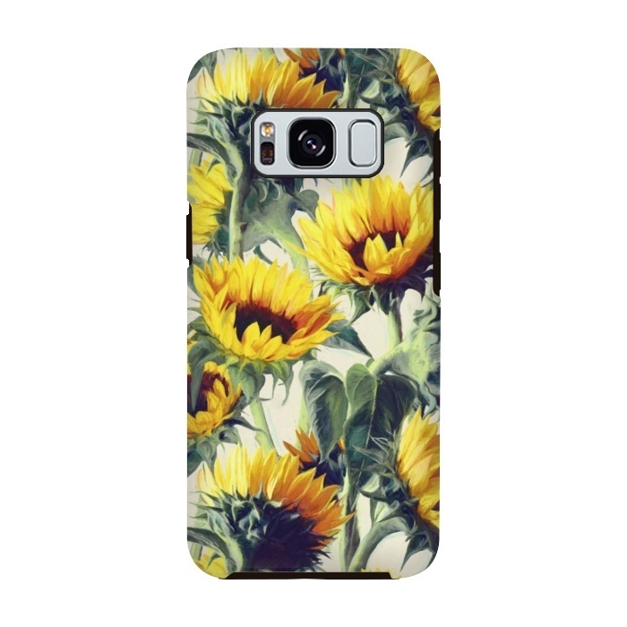 Galaxy S8 StrongFit Sunflowers Forever by Micklyn Le Feuvre