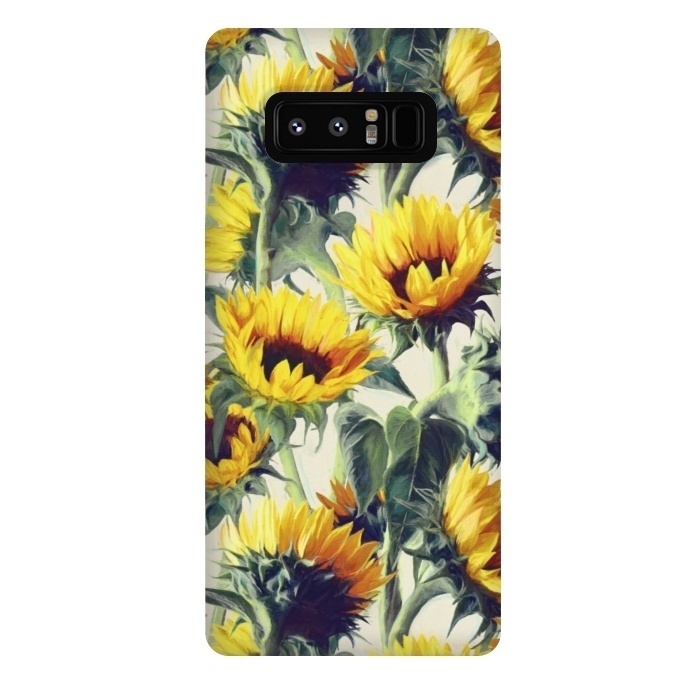 Galaxy Note 8 StrongFit Sunflowers Forever by Micklyn Le Feuvre