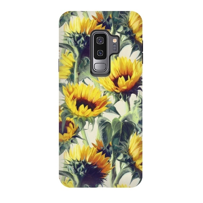 Galaxy S9 plus StrongFit Sunflowers Forever by Micklyn Le Feuvre