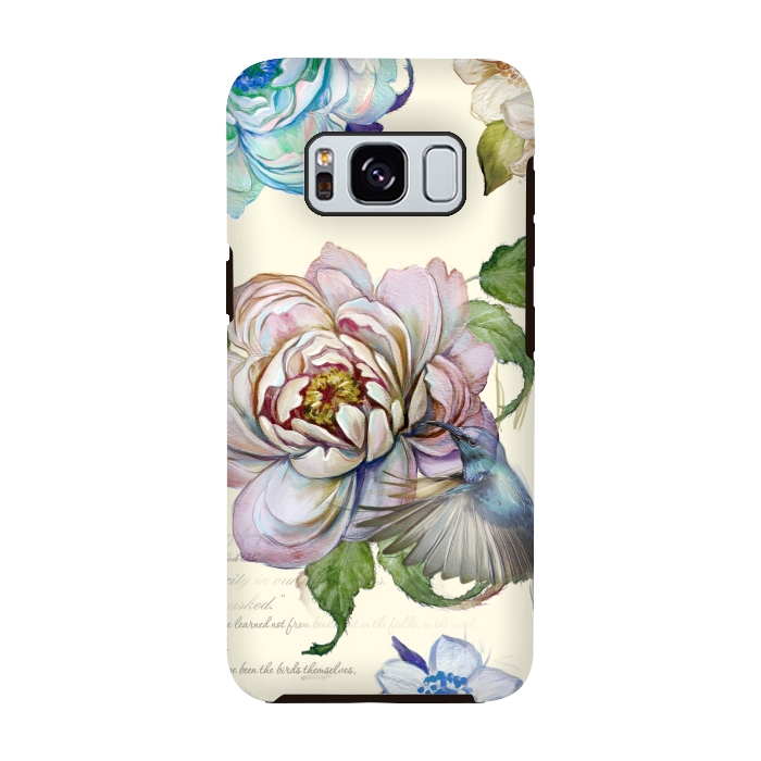 Galaxy S8 StrongFit Vintage Rose by Creativeaxle