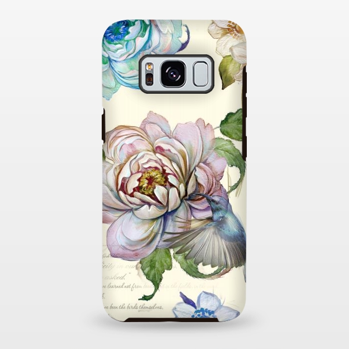 Galaxy S8 plus StrongFit Vintage Rose by Creativeaxle