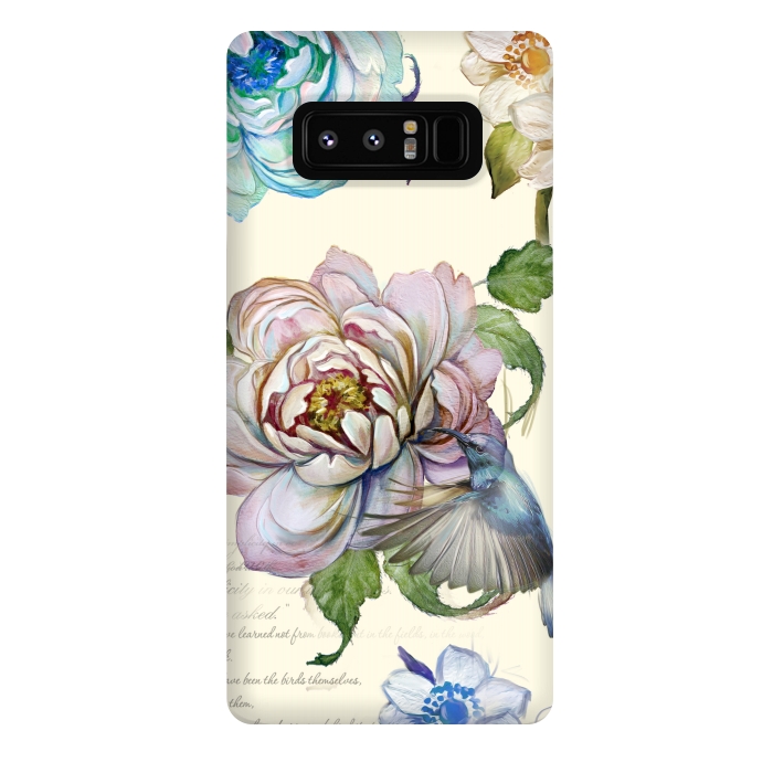 Galaxy Note 8 StrongFit Vintage Rose by Creativeaxle