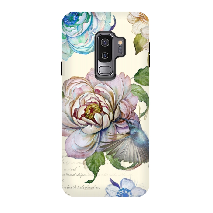 Galaxy S9 plus StrongFit Vintage Rose by Creativeaxle