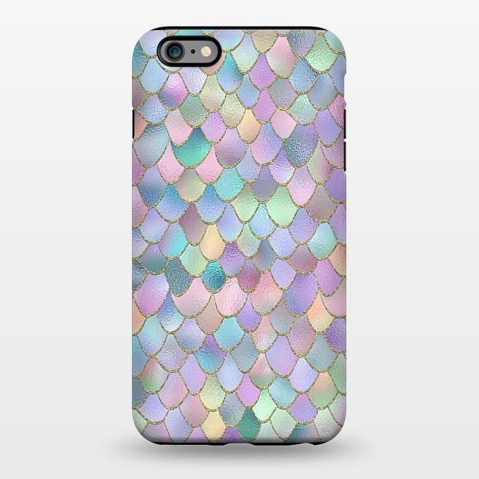 iPhone 6/6s plus StrongFit Lavender and Pink Wonky Mermaid Scales by  Utart