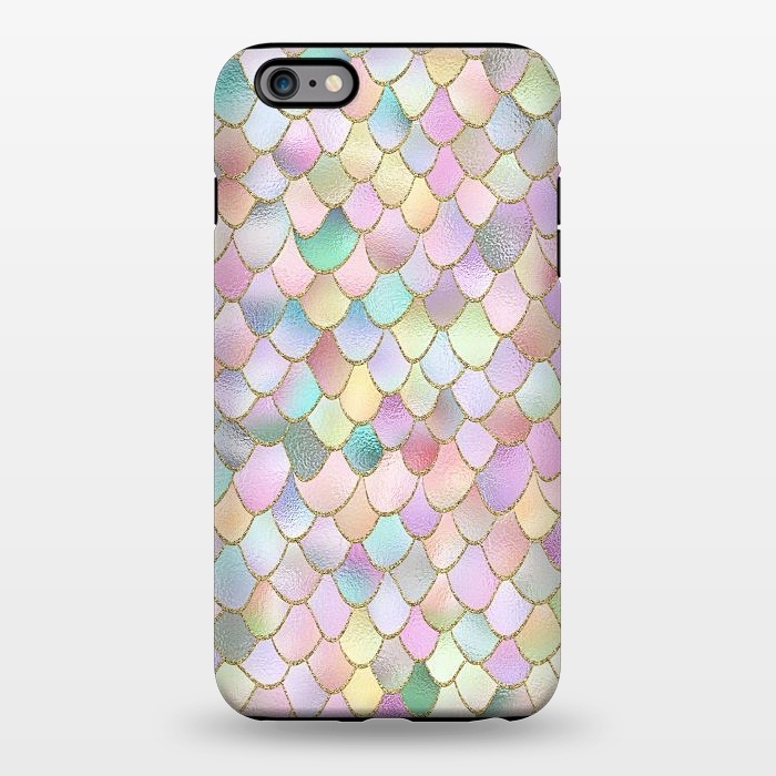 iPhone 6/6s plus StrongFit Blush Rose Gold Wonky Mermaid Scales by  Utart