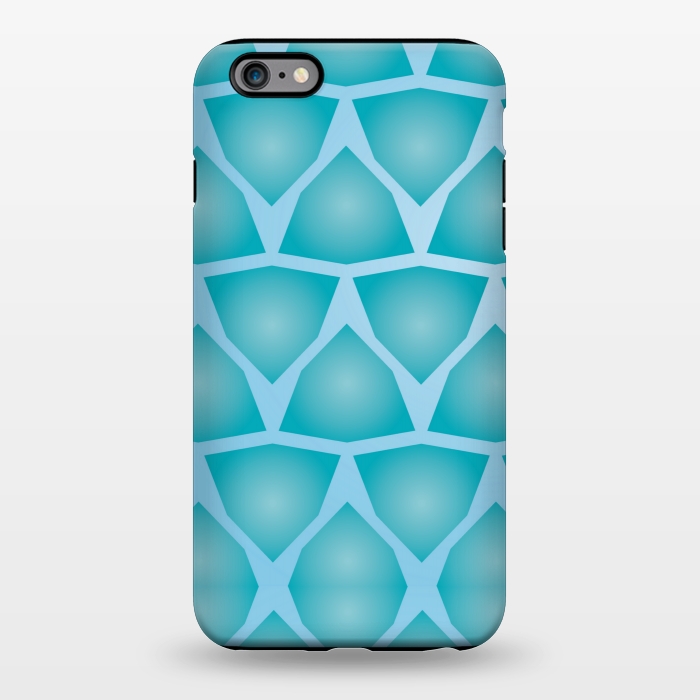 iPhone 6/6s plus StrongFit shapes blue pattern by MALLIKA