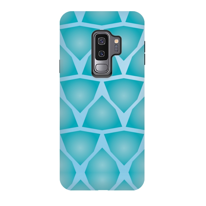 Galaxy S9 plus StrongFit shapes blue pattern by MALLIKA