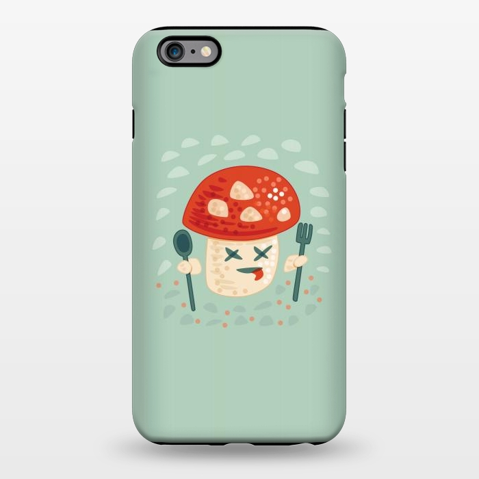 iPhone 6/6s plus StrongFit Funny Poisoned Mushroom Character by Boriana Giormova