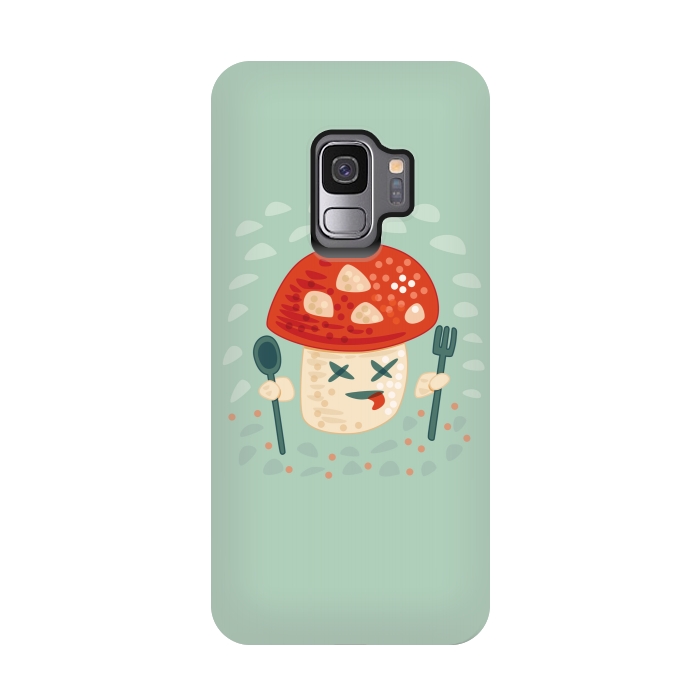 Galaxy S9 StrongFit Funny Poisoned Mushroom Character by Boriana Giormova