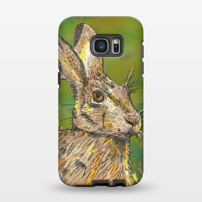 Galaxy S7 EDGE StrongFit Summer Hare by Lotti Brown