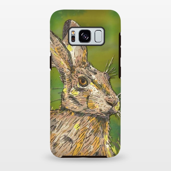 Galaxy S8 plus StrongFit Summer Hare by Lotti Brown