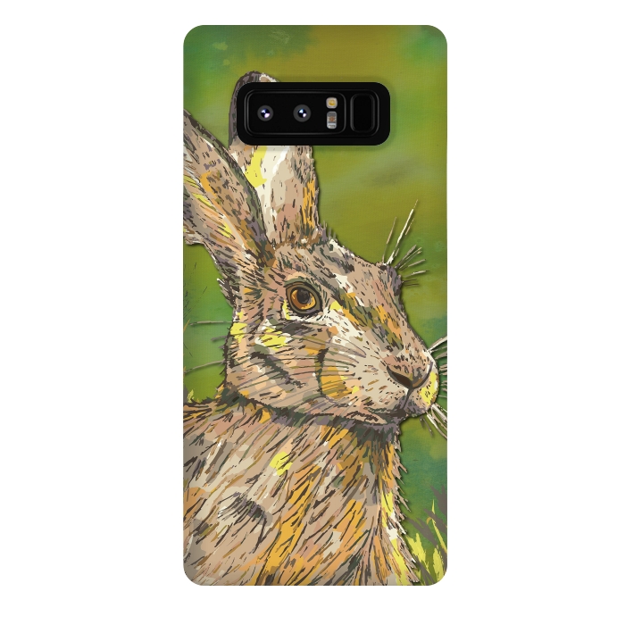Galaxy Note 8 StrongFit Summer Hare by Lotti Brown