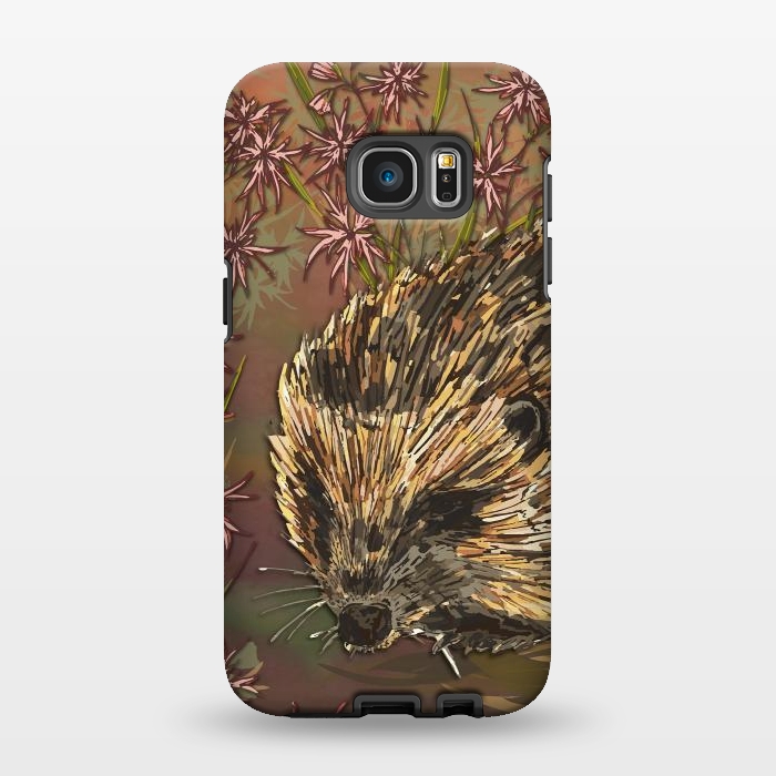 Galaxy S7 EDGE StrongFit Sweet Hedgehog by Lotti Brown