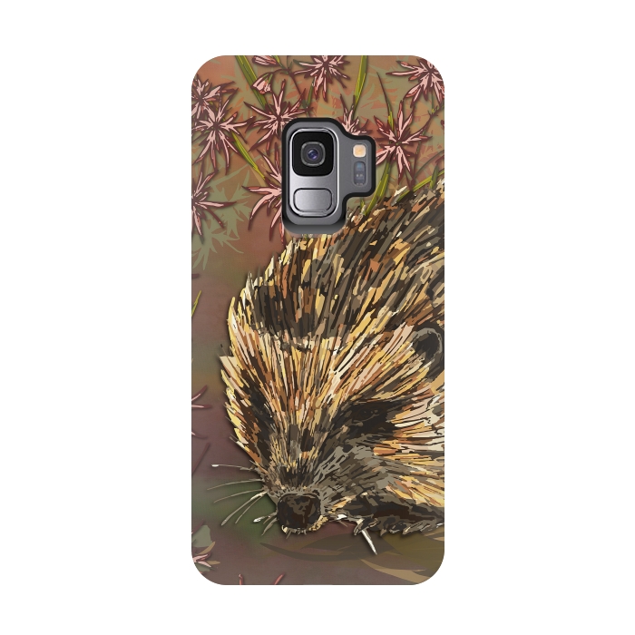 Galaxy S9 StrongFit Sweet Hedgehog by Lotti Brown