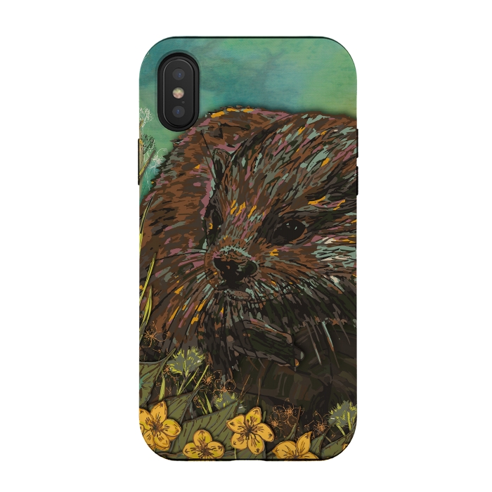 iPhone Xs / X StrongFit Otter by Lotti Brown