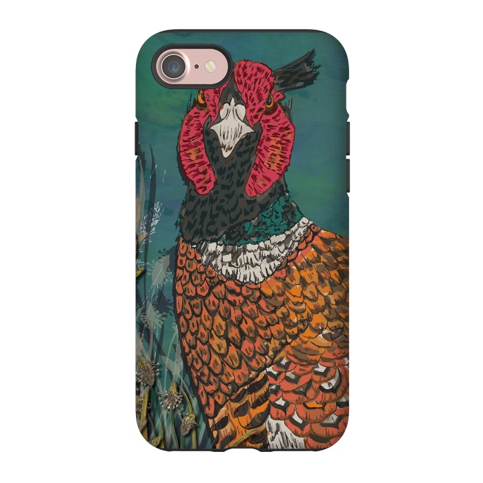 iPhone 7 StrongFit Funny Pheasant by Lotti Brown