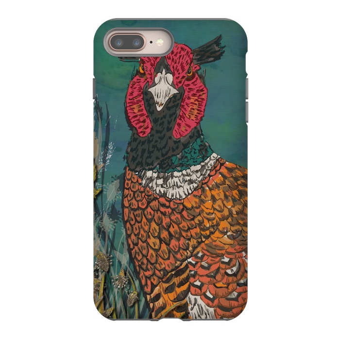 iPhone 7 plus StrongFit Funny Pheasant by Lotti Brown
