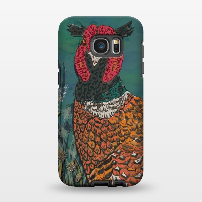 Galaxy S7 EDGE StrongFit Funny Pheasant by Lotti Brown