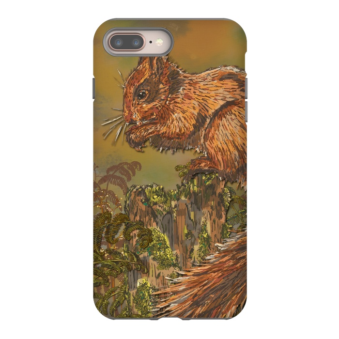 iPhone 7 plus StrongFit September Squirrel by Lotti Brown