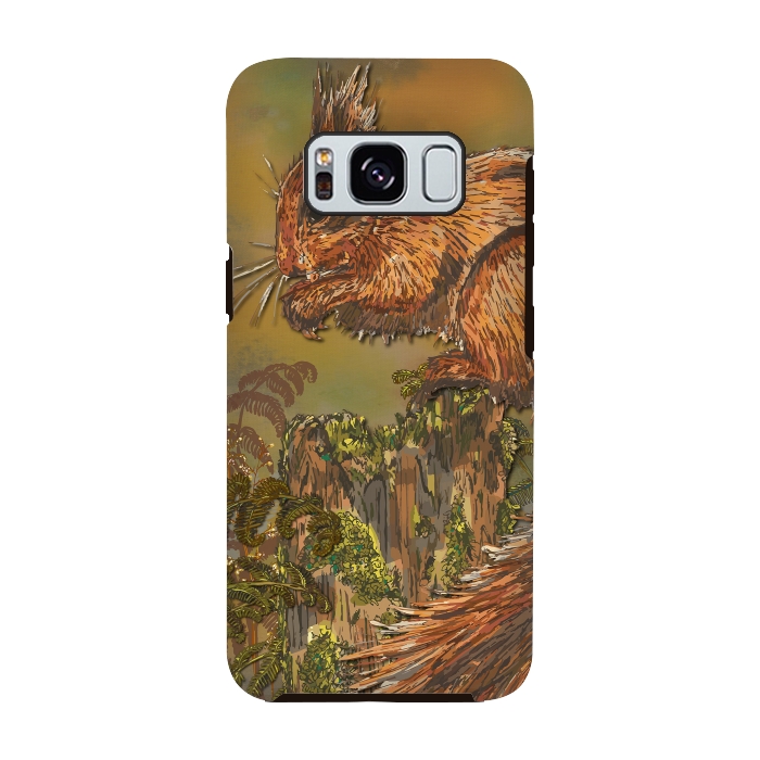 Galaxy S8 StrongFit September Squirrel by Lotti Brown