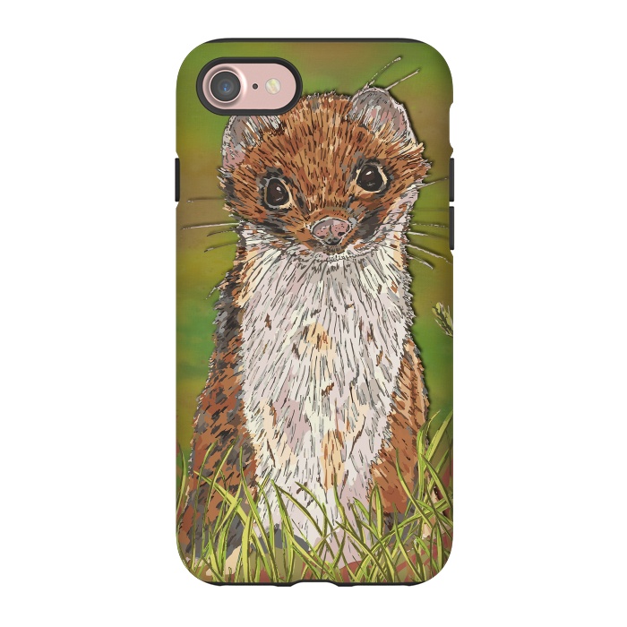 iPhone 7 StrongFit Summer Stoat by Lotti Brown