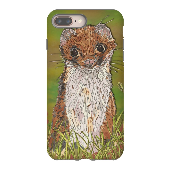 iPhone 7 plus StrongFit Summer Stoat by Lotti Brown