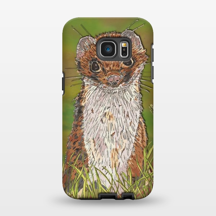 Galaxy S7 EDGE StrongFit Summer Stoat by Lotti Brown