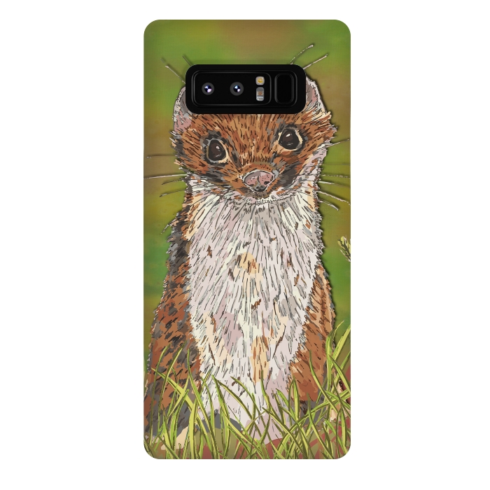 Galaxy Note 8 StrongFit Summer Stoat by Lotti Brown