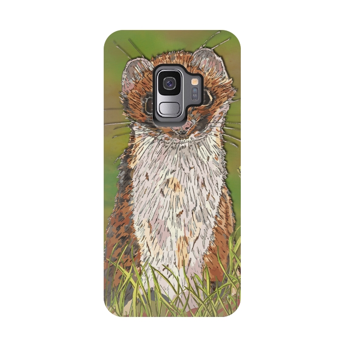 Galaxy S9 StrongFit Summer Stoat by Lotti Brown