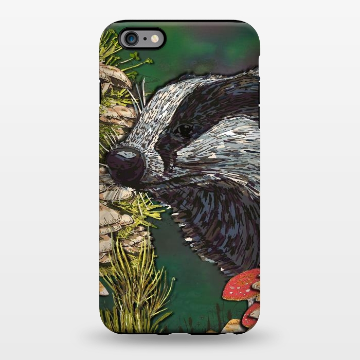 iPhone 6/6s plus StrongFit Badger Woodland Walk by Lotti Brown