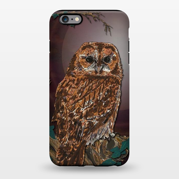 iPhone 6/6s plus StrongFit Tawny Owl - Mistress of the Night by Lotti Brown