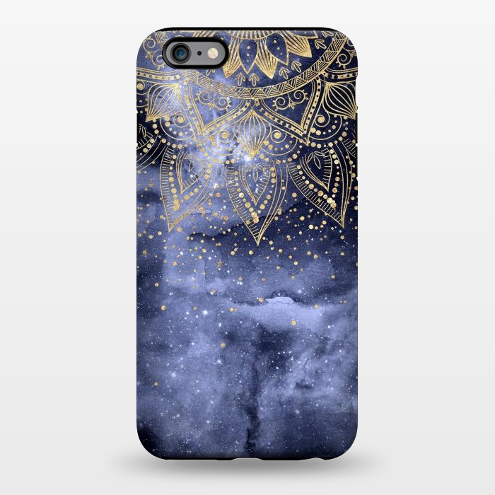 iPhone 6/6s plus StrongFit whimsical gold mandala confetti design by InovArts