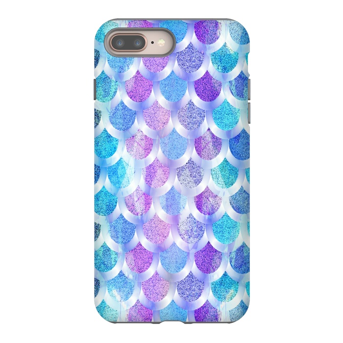 iPhone 7 plus StrongFit Blue purple mermaid by Jms