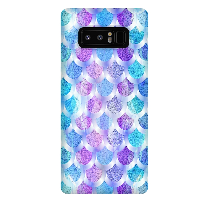 Galaxy Note 8 StrongFit Blue purple mermaid by Jms