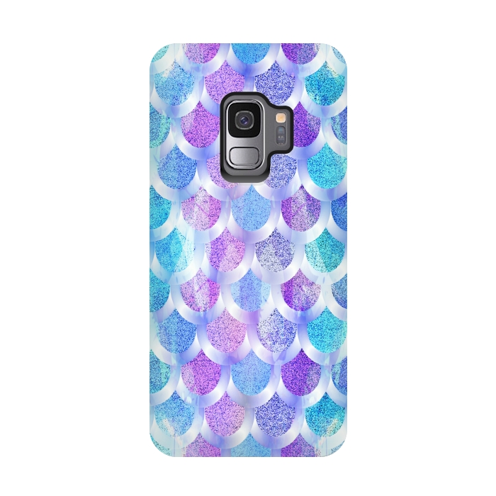 Galaxy S9 StrongFit Blue purple mermaid by Jms