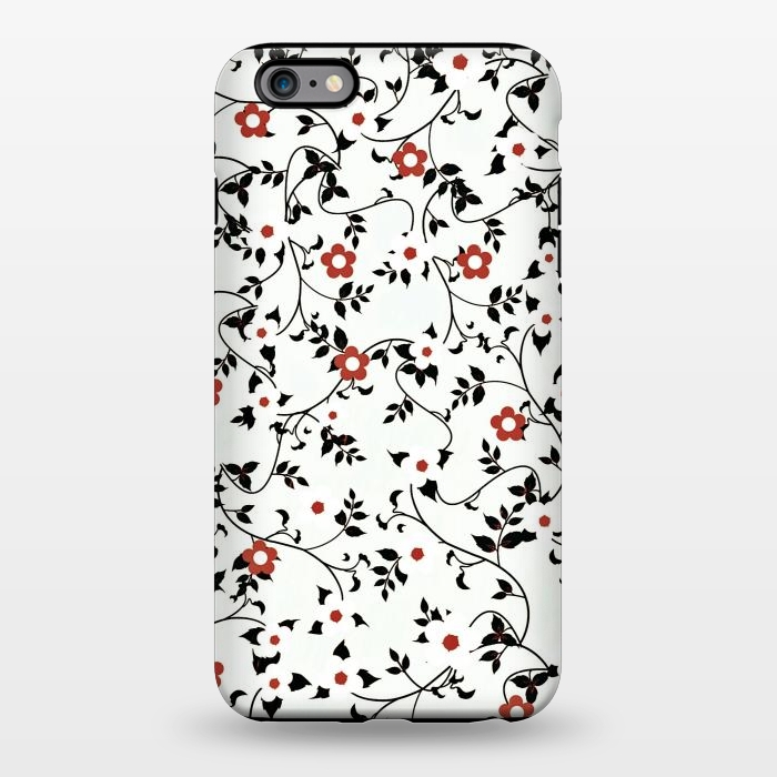 iPhone 6/6s plus StrongFit Read & white flowers by Jms