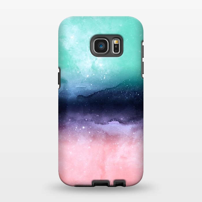 Galaxy S7 EDGE StrongFit Modern watercolor abstract paint   by InovArts