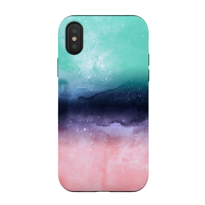 iPhone Xs / X StrongFit Modern watercolor abstract paint   by InovArts