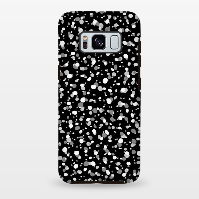 Galaxy S8 plus StrongFit White Dots by Majoih
