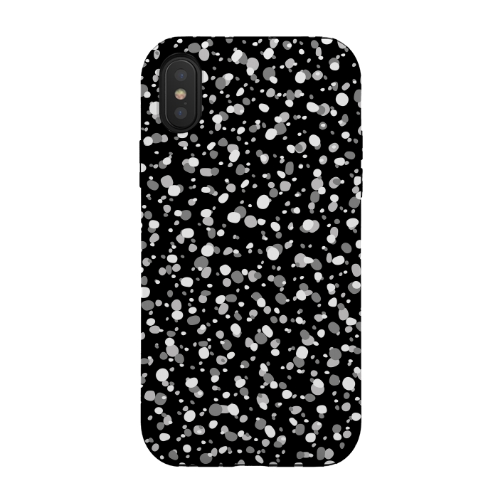 iPhone Xs / X StrongFit White Dots by Majoih